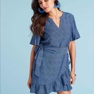 Painted shells wrap dress vineyard vines